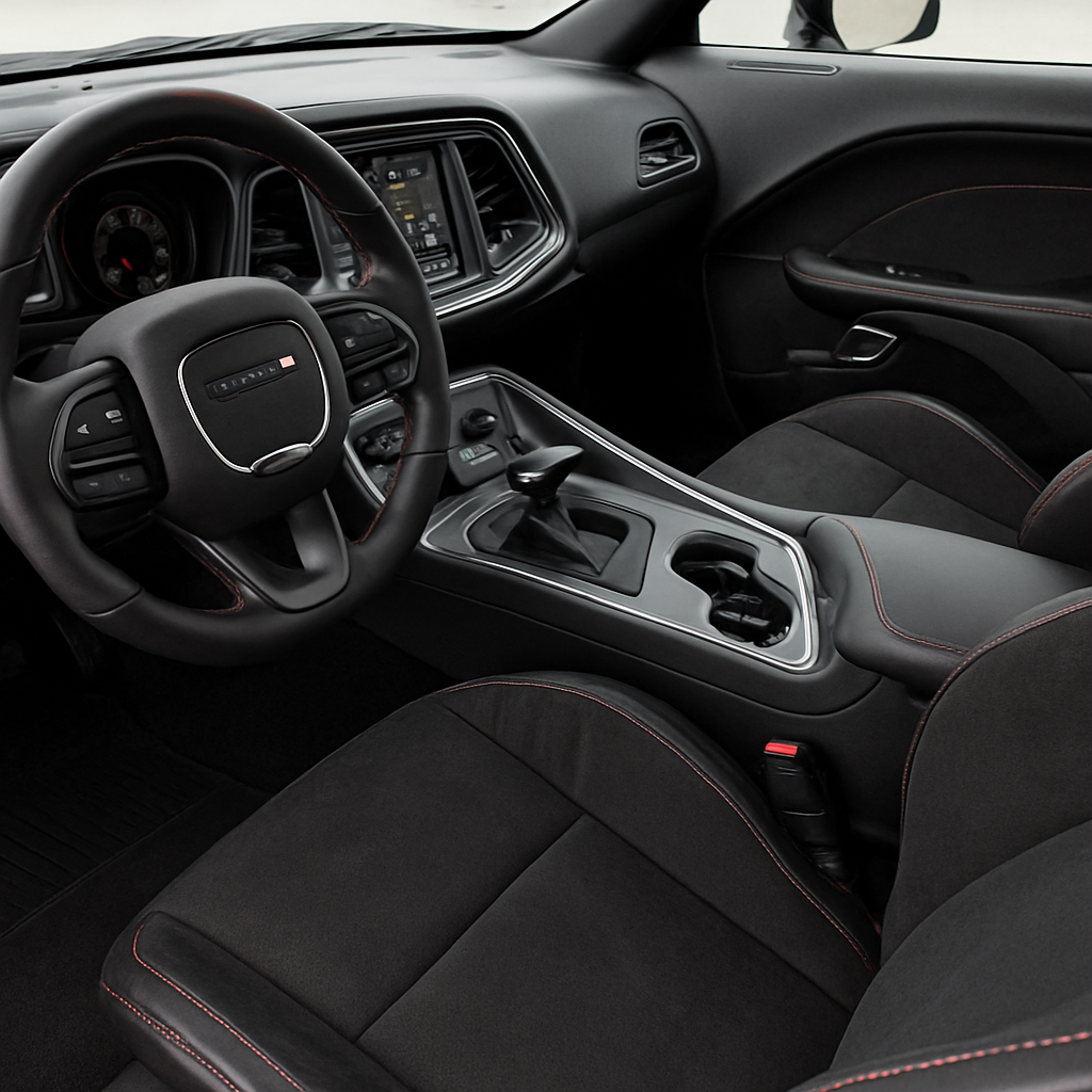 Interiér Dodge Challenger se sportovními sedadly